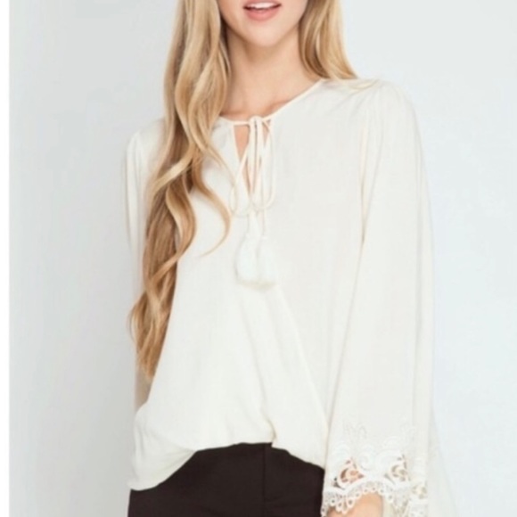 NWT Pretty Yellow Surplus Long
Sleeve Blouse! - Picture 3 of 4